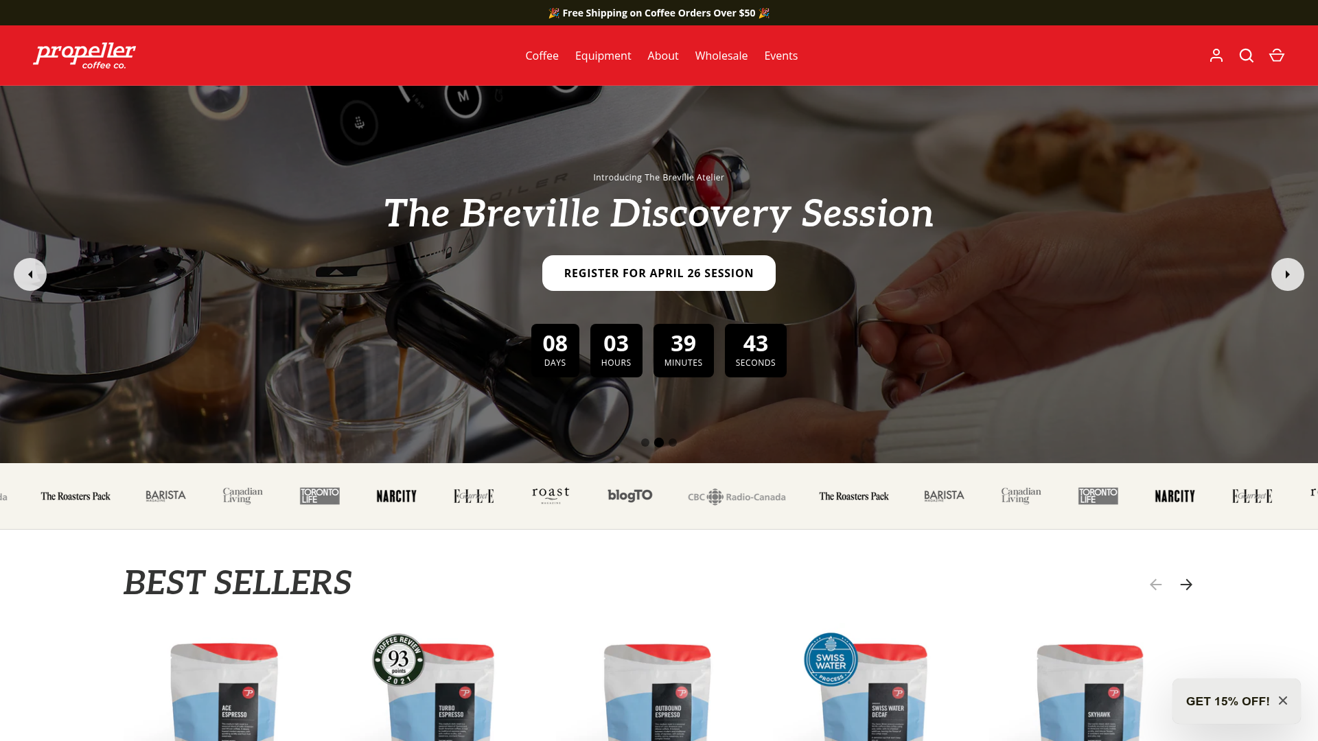 3. Propeller Coffee Co., Homebrewing Masterclass Homepage